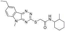 (9ci)-2-[(8-乙基-5-甲基-5H-1,2,4-噻嗪并[5,6-b]吲哚-3-基)硫代]-n-(2-甲基環(huán)己基)-乙酰胺結(jié)構(gòu)式_603946-74-3結(jié)構(gòu)式