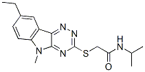(9ci)-2-[(8-乙基-5-甲基-5H-1,2,4-噻嗪并[5,6-b]吲哚-3-基)硫代]-n-(1-甲基乙基)-乙酰胺結構式_603946-82-3結構式