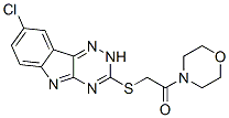 (9ci)-4-[[(8-氯-2H-1,2,4-噻嗪并[5,6-b]吲哚-3-基)硫代]乙?；鵠-嗎啉結(jié)構(gòu)式_603946-85-6結(jié)構(gòu)式