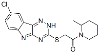 (9ci)-1-[[(8-氯-2H-1,2,4-噻嗪并[5,6-b]吲哚-3-基)硫代]乙?；鵠-2-甲基-哌啶結構式_603946-89-0結構式