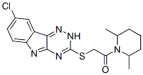 (9ci)-1-[[(8-氯-2H-1,2,4-噻嗪并[5,6-b]吲哚-3-基)硫代]乙酰基]-2,6-二甲基-哌啶結構式_603946-90-3結構式