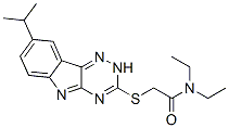 (9ci)-N,N-二乙基-2-[[8-(1-甲基乙基)-2H-1,2,4-噻嗪并[5,6-b]吲哚-3-基]硫代]-乙酰胺結(jié)構式_603947-21-3結(jié)構式