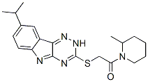 (9CI)-2-甲基-1-[[[8-(1-甲基乙基)-2H-1,2,4-噻嗪o[5,6-b]吲哚-3-基]硫代]乙酰基]-哌啶結(jié)構(gòu)式_603947-30-4結(jié)構(gòu)式
