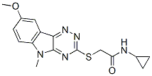 (9ci)-n-環(huán)丙基-2-[(8-甲氧基-5-甲基-5H-1,2,4-噻嗪并[5,6-b]吲哚-3-基)硫代]-乙酰胺結(jié)構(gòu)式_603947-62-2結(jié)構(gòu)式