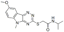 (9ci)-2-[(8-甲氧基-5-甲基-5H-1,2,4-噻嗪并[5,6-b]吲哚-3-基)硫代]-n-(1-甲基乙基)-乙酰胺結(jié)構(gòu)式_603947-64-4結(jié)構(gòu)式