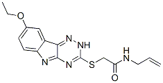 (9ci)-2-[(8-乙氧基-2H-1,2,4-噻嗪并[5,6-b]吲哚-3-基)硫代]-n-2-丙烯基-乙酰胺結(jié)構(gòu)式_603947-67-7結(jié)構(gòu)式