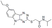 (9ci)-2-[(8-乙氧基-5-甲基-5H-1,2,4-噻嗪并[5,6-b]吲哚-3-基)硫代]-n-(1-甲基乙基)-乙酰胺結(jié)構(gòu)式_603947-84-8結(jié)構(gòu)式