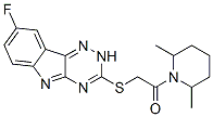 (9ci)-1-[[(8-氟-2H-1,2,4-噻嗪并[5,6-b]吲哚-3-基)硫代]乙?；鵠-2,6-二甲基-哌啶結(jié)構(gòu)式_603947-97-3結(jié)構(gòu)式