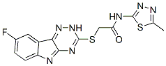(9ci)-2-[(8-氟-2H-1,2,4-噻嗪并[5,6-b]吲哚-3-基)硫代]-n-(5-甲基-1,3,4-噻二唑-2-基)-乙酰胺結(jié)構(gòu)式_603948-04-5結(jié)構(gòu)式