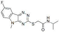 (9ci)-2-[(8-氟-5-甲基-5H-1,2,4-噻嗪并[5,6-b]吲哚-3-基)硫代]-n-(1-甲基乙基)-乙酰胺結構式_603948-23-8結構式