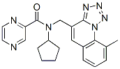 (9CI)-N-環(huán)戊基-N-[(9-甲基四唑并[1,5-a]喹啉-4-基)甲基]-吡嗪羧酰胺結(jié)構(gòu)式_603949-47-9結(jié)構(gòu)式