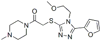 (9ci)-1-[[[5-(2-呋喃)-4-(2-甲氧基乙基)-4H-1,2,4-噻唑-3-基]硫代]乙酰基]-4-甲基-哌嗪結(jié)構(gòu)式_603981-83-5結(jié)構(gòu)式