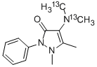 4-(Dimethyl-13C2-amino)antipyrineStructure,60433-90-1Structure 4-(Dimethyl-13C2-amino)antipyrine Structure,60433-90-1Structure
