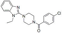(9ci)-1-(4-氯苯甲?；?-4-(1-乙基-1H-苯并咪唑-2-基)-哌嗪結(jié)構(gòu)式_604741-82-4結(jié)構(gòu)式