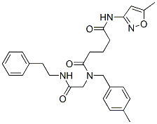 (9CI)-N-(5-甲基-3-異噁唑基)-N-[(4-甲基苯基)甲基]-N-[2-氧代-2-[(2-苯基乙基)氨基]乙基]-戊二酰胺結構式_604758-66-9結構式