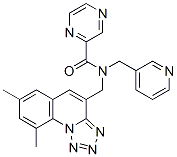 (9CI)-N-[(7,9-二甲基四唑并[1,5-a]喹啉-4-基)甲基]-N-(3-吡啶甲基)-吡嗪羧酰胺結構式_604778-43-0結構式