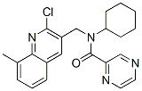 (9CI)-N-[(2-氯-8-甲基-3-喹啉)甲基]-N-環(huán)己基-吡嗪羧酰胺結構式_604780-22-5結構式