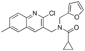 (9ci)-n-[(2-氯-6-甲基-3-喹啉)甲基]-n-(2-呋喃甲基)-環(huán)丙烷羧酰胺結(jié)構(gòu)式_604781-19-3結(jié)構(gòu)式
