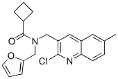 (9ci)-n-[(2-氯-6-甲基-3-喹啉)甲基]-n-(2-呋喃甲基)-環(huán)丁烷羧酰胺結(jié)構(gòu)式_604781-21-7結(jié)構(gòu)式