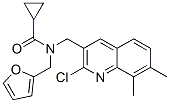 (9ci)-n-[(2-氯-7,8-二甲基-3-喹啉)甲基]-n-(2-呋喃甲基)-環(huán)丙烷羧酰胺結(jié)構(gòu)式_604781-79-5結(jié)構(gòu)式