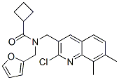 (9ci)-n-[(2-氯-7,8-二甲基-3-喹啉)甲基]-n-(2-呋喃甲基)-環(huán)丁烷羧酰胺結(jié)構(gòu)式_604781-82-0結(jié)構(gòu)式