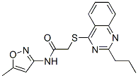 (9ci)-n-(5-甲基-3-異噁唑基)-2-[(2-丙基-4-喹唑啉)硫代]-乙酰胺結構式_604793-90-0結構式