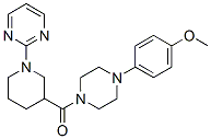 (9ci)-1-(4-甲氧基苯基)-4-[[1-(2-嘧啶)-3-哌啶基]羰基]-哌嗪結(jié)構(gòu)式_605623-75-4結(jié)構(gòu)式