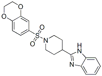 (9CI)-4-(1H-苯并咪唑-2-基)-1-[(2,3-二氫-1,4-苯并二噁英-6-基)磺?；鵠-哌啶結(jié)構(gòu)式_606081-93-0結(jié)構(gòu)式