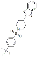 (9ci)-4-(2-苯并噁唑基)-1-[[4-(三氟甲基)苯基]磺?；鵠-哌啶結(jié)構(gòu)式_606082-16-0結(jié)構(gòu)式