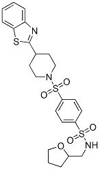 (9ci)-4-[[4-(2-苯并噻唑)-1-哌啶基]磺?；鵠-n-[(四氫-2-呋喃)甲基]-苯磺酰胺結(jié)構(gòu)式_606082-94-4結(jié)構(gòu)式