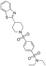 (9ci)-4-[[4-(2-苯并噻唑)-1-哌啶基]磺酰基]-N,N-二乙基-苯磺酰胺結(jié)構(gòu)式_606082-97-7結(jié)構(gòu)式