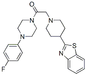 (9ci)-1-[[4-(2-苯并噻唑)-1-哌啶基]乙酰基]-4-(4-氟苯基)-哌嗪結(jié)構(gòu)式_606083-36-7結(jié)構(gòu)式