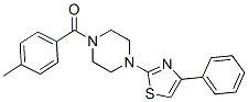 (9ci)-1-(4-甲基苯甲?；?-4-(4-苯基-2-噻唑)-哌嗪結(jié)構式_606087-50-7結(jié)構式
