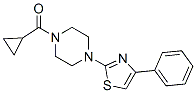 Piperazine, 1-(cyclopropylcarbonyl)-4-(4-phenyl-2-thiazolyl)-(9ci)Structure,606087-57-4Structure Piperazine, 1-(cyclopropylcarbonyl)-4-(4-phenyl-2-thiazolyl)-(9ci) Structure,606087-57-4Structure