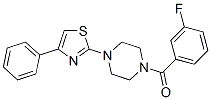Piperazine, 1-(3-fluorobenzoyl)-4-(4-phenyl-2-thiazolyl)-(9ci)Structure,606087-60-9Structure Piperazine, 1-(3-fluorobenzoyl)-4-(4-phenyl-2-thiazolyl)-(9ci) Structure,606087-60-9Structure