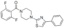 (9ci)-1-(2,6-二氟苯甲?；?-4-(4-苯基-2-噻唑)-哌嗪結(jié)構(gòu)式_606087-68-7結(jié)構(gòu)式