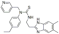 (9CI)-n-[2-(5,6-二甲基-1H-苯并咪唑-2-基)乙基]-n-(4-乙基苯基)-n-(3-吡啶甲基)-硫脲結構式_606091-46-7結構式