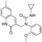 (9CI)-n-環(huán)丙基-n-[(1,2-二氫-6-甲基-2-氧代-3-喹啉)甲基]-n-(2-甲氧基苯基)-脲結構式_606095-08-3結構式