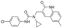 (9CI)-N-(4-氯苯基)-N-環(huán)丙基-N-[(1,2-二氫-6-甲基-2-氧代-3-喹啉)甲基]-脲結(jié)構(gòu)式_606095-09-4結(jié)構(gòu)式