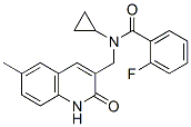(9ci)-n-環(huán)丙基-n-[(1,2-二氫-6-甲基-2-氧代-3-喹啉)甲基]-2-氟-苯甲酰胺結構式_606095-16-3結構式