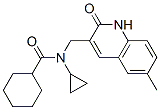 (9ci)-n-環(huán)丙基-n-[(1,2-二氫-6-甲基-2-氧代-3-喹啉)甲基]-環(huán)己烷羧酰胺結(jié)構(gòu)式_606095-20-9結(jié)構(gòu)式