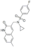 (9ci)-n-環(huán)丙基-n-[(1,2-二氫-6-甲基-2-氧代-3-喹啉)甲基]-4-氟-苯磺酰胺結構式_606095-26-5結構式