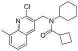 (9ci)-n-[(2-氯-8-甲基-3-喹啉)甲基]-n-環(huán)己基-環(huán)丁烷羧酰胺結(jié)構(gòu)式_606095-44-7結(jié)構(gòu)式