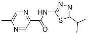 (9CI)-5-甲基-N-[5-(1-甲基乙基)-1,3,4-噻二唑-2-基]-吡嗪羧酰胺結構式_606096-81-5結構式