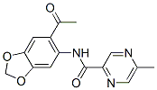 (9CI)-N-(6-乙?；?1,3-苯并二氧雜環(huán)戊烯l-5-基)-5-甲基-吡嗪羧酰胺結(jié)構(gòu)式_606096-86-0結(jié)構(gòu)式