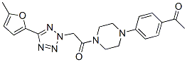 (9ci)-1-(4-乙酰基苯基)-4-[[5-(5-甲基-2-呋喃)-2H-四唑-2-基]乙?；鵠-哌嗪結(jié)構(gòu)式_606097-25-0結(jié)構(gòu)式