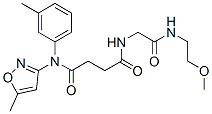 (9ci)-n-[2-[(2-甲氧基乙基)氨基]-2-氧代乙基]-n-(5-甲基-3-異噁唑基)-n-(3-甲基苯基)-丁烷二酰胺結構式_606098-21-9結構式
