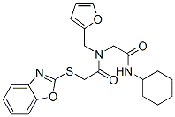 (9ci)-2-(2-苯并噁唑基硫代)-n-[2-(環(huán)己基氨基)-2-氧代乙基]-n-(2-呋喃甲基)-乙酰胺結(jié)構(gòu)式_606098-48-0結(jié)構(gòu)式