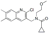 (9ci)-n-[(2-氯-6,7-二甲基-3-喹啉)甲基]-n-(2-甲氧基乙基)-環(huán)丙烷羧酰胺結(jié)構(gòu)式_606102-56-1結(jié)構(gòu)式