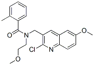 (9ci)-n-[(2-氯-6-甲氧基-3-喹啉)甲基]-n-(2-甲氧基乙基)-2-甲基-苯甲酰胺結(jié)構(gòu)式_606103-17-7結(jié)構(gòu)式